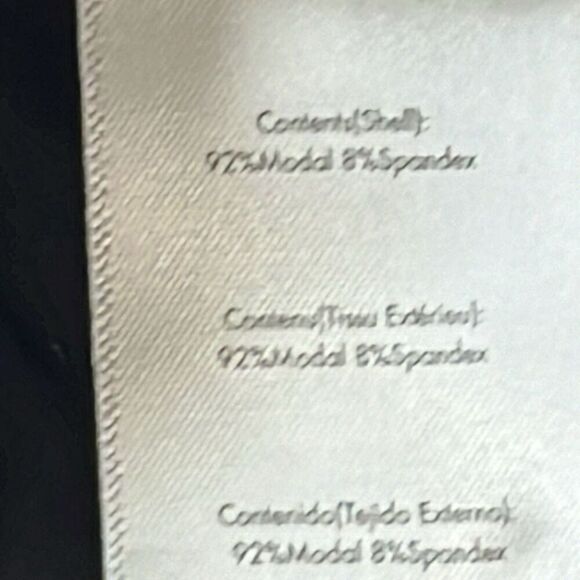 Weworewhat Modal Booty Shorts Black Lettuce Hem Elastic Waist Small Casual - Picture 7 of 7